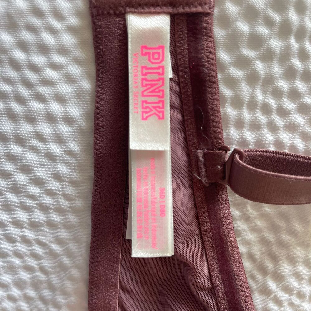 PINK Victoria’s Secret Wear Everywhere Padded Underwire PushUp Strapless Bra 36D - Picture 5 of 6